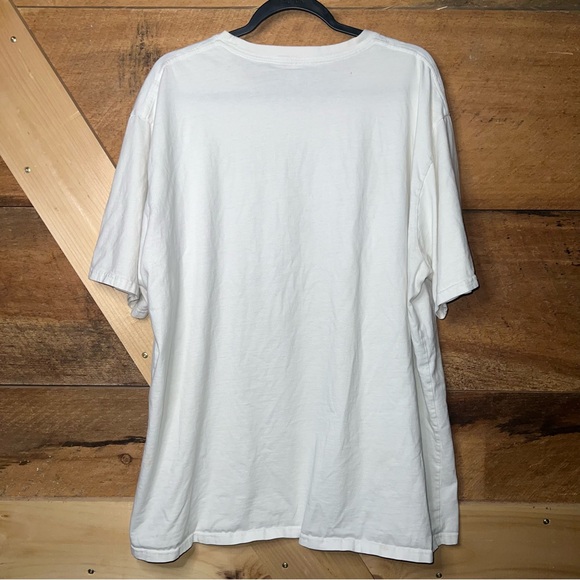 Cabelas Vintage T Shirt Men’s Eagle Land of the Free White Top 2XL - Picture 8 of 9
